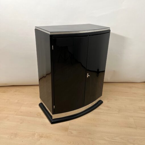 Art Deco Bar Cabinet, Black Lacquer, France circa 1930 - Image 2