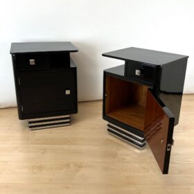 Pair of Art Deco Bedside Cabinets, France circa 1930