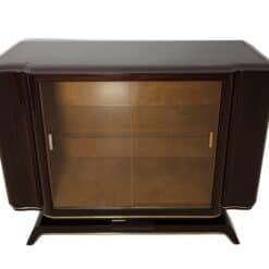 Art Deco Vitrine Sideboard, Macassar Ebony, Maple, Brass, Paris circa 1930 - Image 2