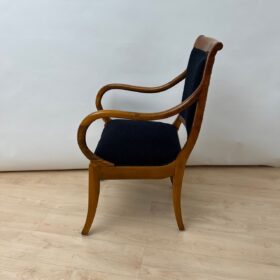 Biedermeier Walnut Armchair, South Germany circa 1835