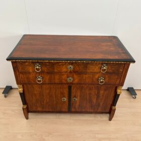 Biedermeier Chest, Walnut Veneer, Cherry, Austria circa 1815