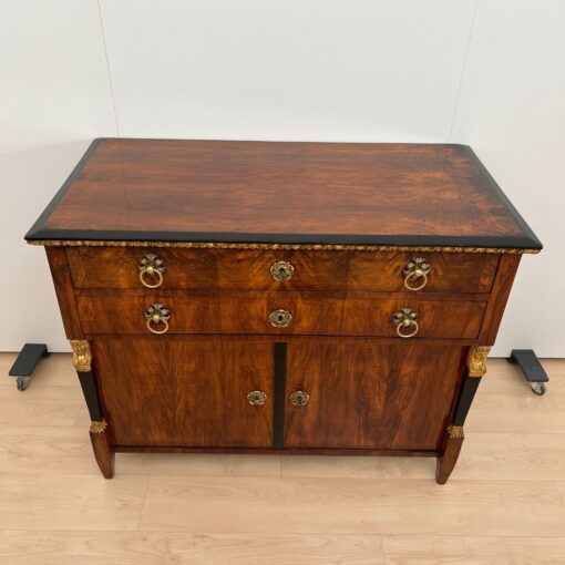 Biedermeier Chest, Walnut Veneer, Cherry, Austria circa 1815 - Image 2