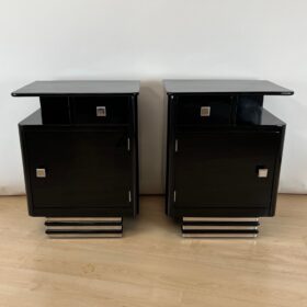 Pair of Art Deco Bedside Cabinets, France circa 1930