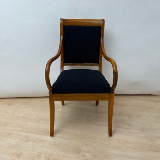 Biedermeier Walnut Armchair, South Germany circa 1835 - Image 3
