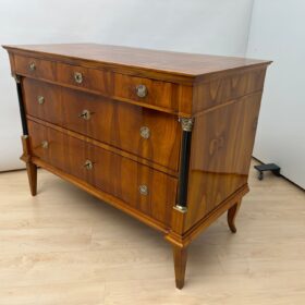 Biedermeier Cherrywood Commode, Brass, Germany circa 1820