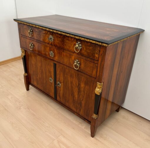 Biedermeier Chest, Walnut Veneer, Cherry, Austria circa 1815 - Image 4