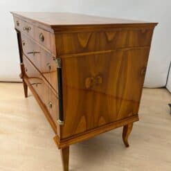 Empire Commode, Cherry Veneer, Brass, Germany circa 1820 - Image 5
