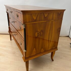 Biedermeier Cherrywood Commode, Brass, Germany circa 1820