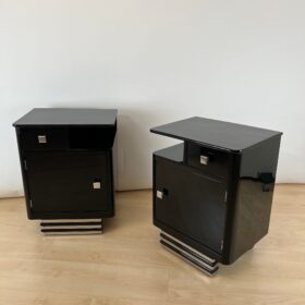 Pair of Art Deco Bedside Cabinets, France circa 1930