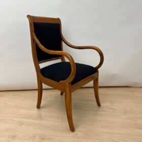 Biedermeier Walnut Armchair, South Germany circa 1835