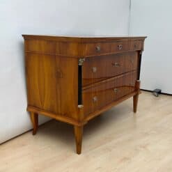 Empire Commode, Cherry Veneer, Brass, Germany circa 1820 - Image 6
