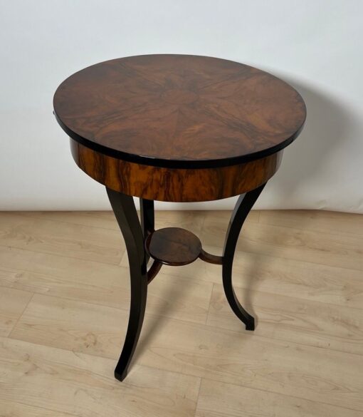 Round Biedermeier Sewing Table, South Germany circa 1825 - Image 6