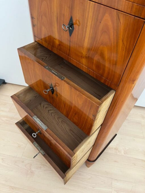 Five Drawer Biedermeier Chiffonier, South Germany circa 1820 - Image 7