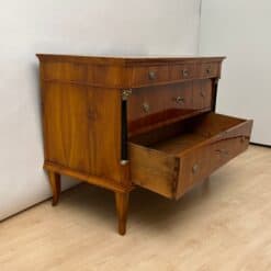 Empire Commode, Cherry Veneer, Brass, Germany circa 1820 - Image 7
