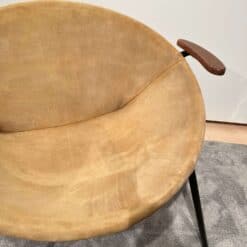 Pair of Balloon Lounge Chairs by Hans Olsen, Yellow Suede, Denmark circa 1960 - Image 7