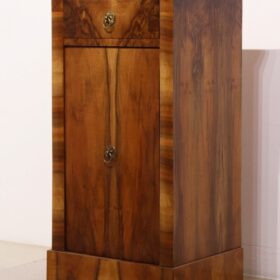 Fine Biedermeier Pair Of Walnut Nightstands. Vienna, c. 1825.