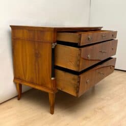 Empire Commode, Cherry Veneer, Brass, Germany circa 1820 - Image 8