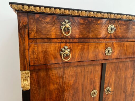 Biedermeier Chest, Walnut Veneer, Cherry, Austria circa 1815 - Image 8