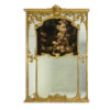 Large Louis XVI Style Trumeau Mirror- Styylish