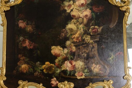 Large Louis XV Style Trumeau Mirror, 1950s. - Image 2