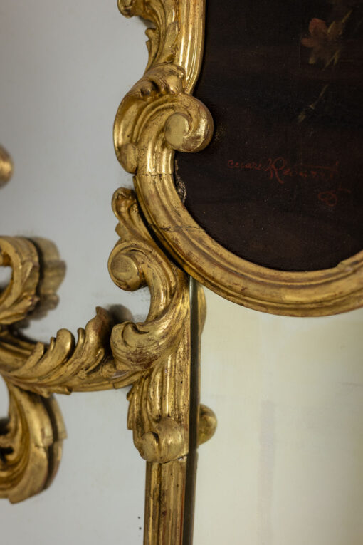 Large Louis XV Style Trumeau Mirror, 1950s. - Image 4