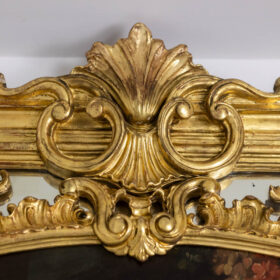 Large Louis XV Style Trumeau Mirror, 1950s.