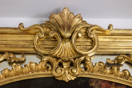 Large Louis XV Style Trumeau Mirror, 1950s. - Image 5