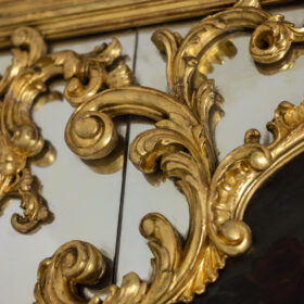 Large Louis XV Style Trumeau Mirror, 1950s.