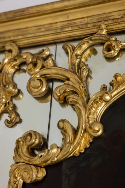Large Louis XV Style Trumeau Mirror, 1950s. - Image 6