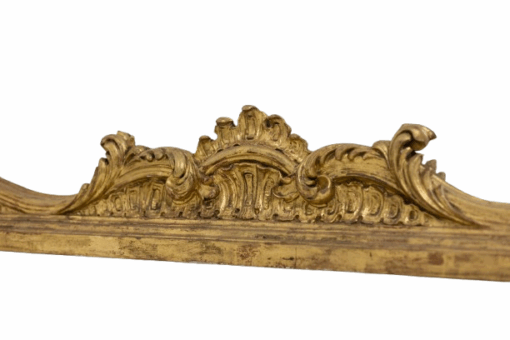 Large Louis XV Style Trumeau Mirror, 1950s. - Image 7