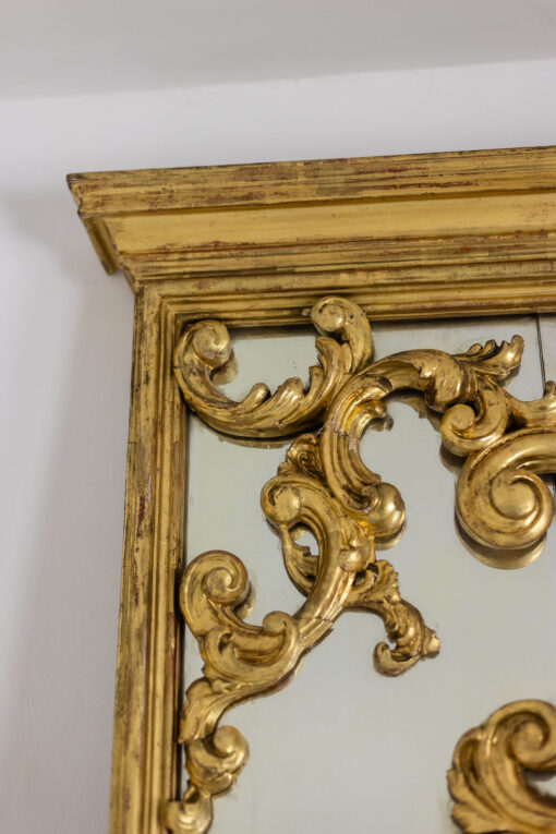 Large Louis XV Style Trumeau Mirror, 1950s. - Image 9