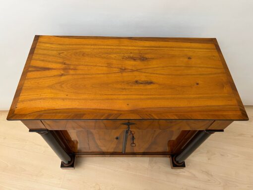 Biedermeier Half-Cabinet, Walnut, South Germany circa 1825 - Image 9