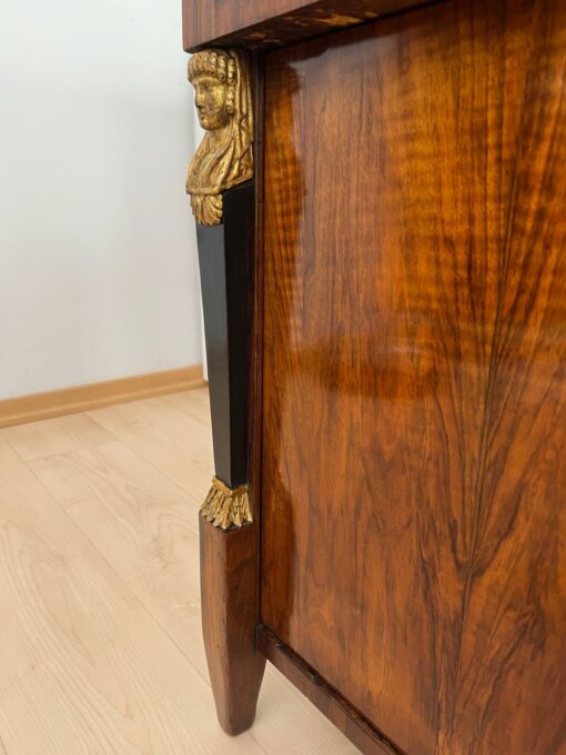 Biedermeier Chest, Walnut Veneer, Cherry, Austria circa 1815 - Image 9