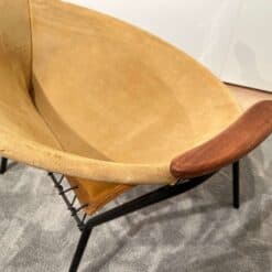 Pair of Balloon Lounge Chairs by Hans Olsen, Yellow Suede, Denmark circa 1960 - Image 9