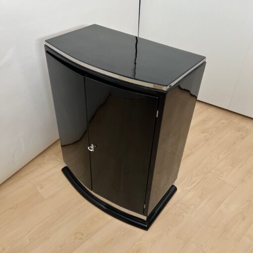 Art Deco Bar Cabinet, Black Lacquer, France circa 1930 - Image 10