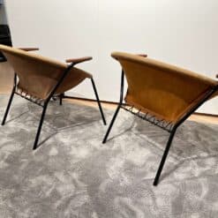 Pair of Balloon Lounge Chairs by Hans Olsen, Yellow Suede, Denmark circa 1960 - Image 10