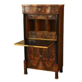 Viennese Biedermeier Walnut Secretaire. Vienna, c. 1825