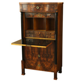 Viennese Biedermeier Walnut Secretaire. Vienna, c. 1825