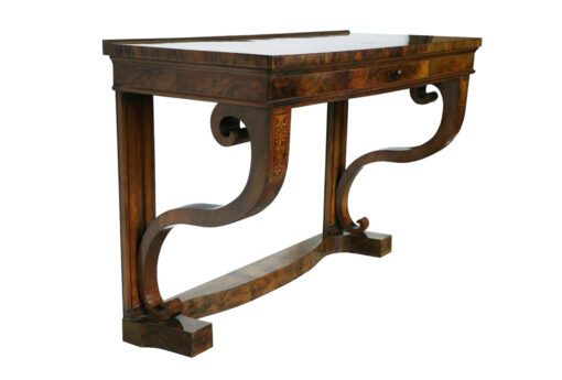 Viennese Biedermeier Walnut Console, c. 1825. - Image 4