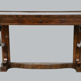 Viennese Biedermeier Walnut Console, c. 1825.