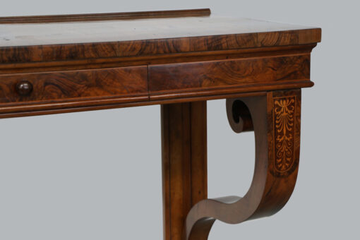 Viennese Biedermeier Walnut Console, c. 1825. - Image 3