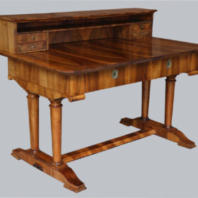 19th Century Fine Biedermeier Walnut Desk. Vienna, c. 1825.