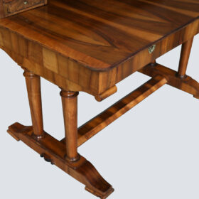 19th Century Fine Biedermeier Walnut Desk. Vienna, c. 1825.