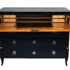 Ebonized Biedermeier Bureau-Commode - front view- Styylish
