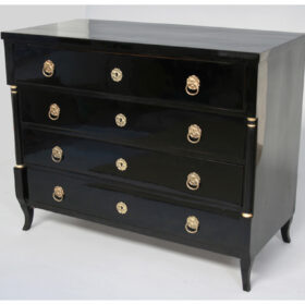 Ebonized Biedermeier Bureau-Commode, Vienna, c. 1825