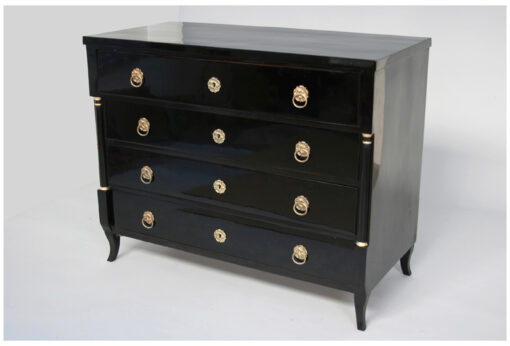 Ebonized Biedermeier Bureau-Commode, Vienna, c. 1825 - Image 3