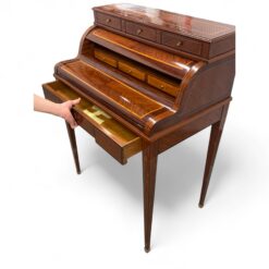 French Secretary Desk- showing the mechanism of the cylinder top 1- Styylish
