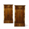 Fine Biedermeier Pair of Walnut Nightstands- Styylish