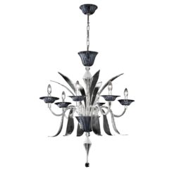Contemporary Murano Glass Chandelier- smaller version of the Shanghai model- Styylish