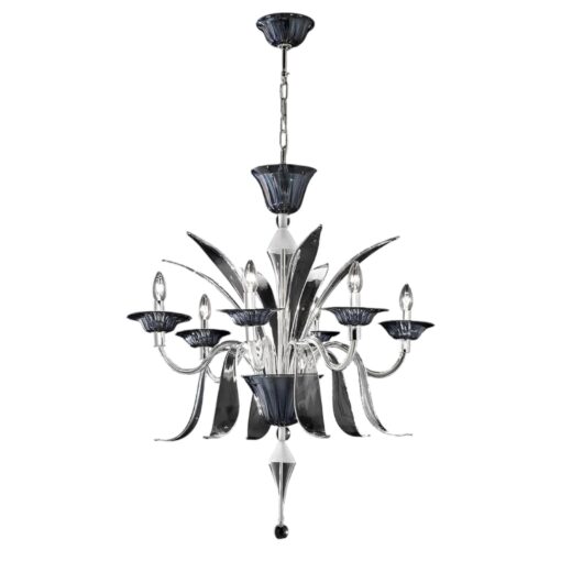 Contemporary Murano Glass Chandelier- smaller version of the Shanghai model- Styylish